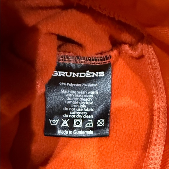 Grundens Women’s Hoodie in Vibrant Orange - Picture 3 of 9